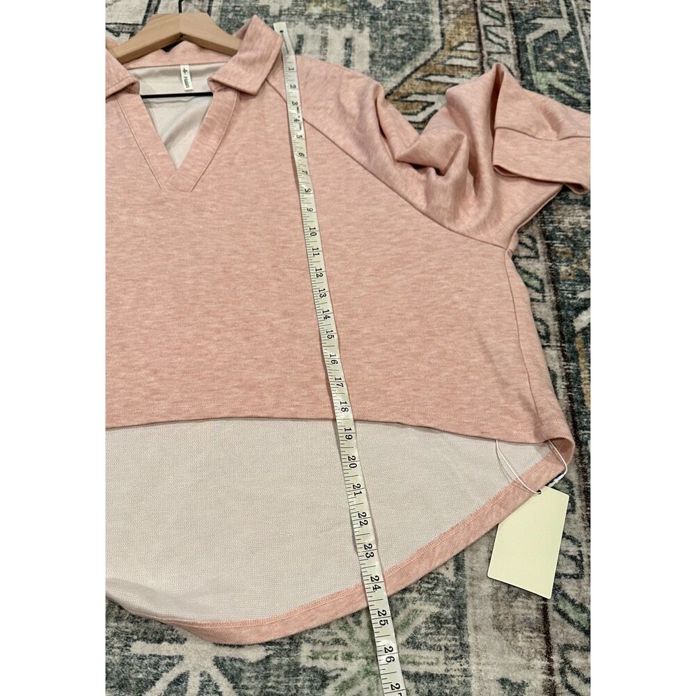 NWT Halara Polo V-Neck High-Low Top - Picture 5 of 5